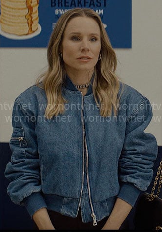 Joanne's denim bomber jacket on Nobody Wants This