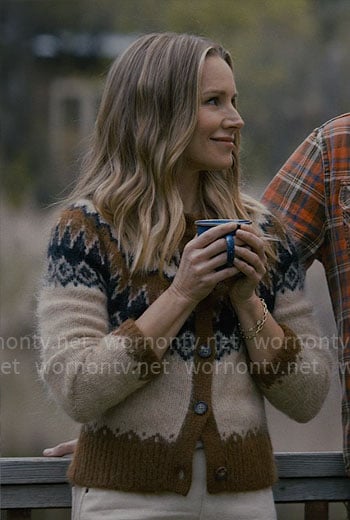 Joanne's fair isle cardigan on Nobody Wants This