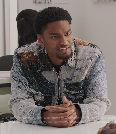 JR’s printed denim jacket on All American Homecoming