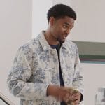 JR’s white floral print denim jacket on All American Homecoming