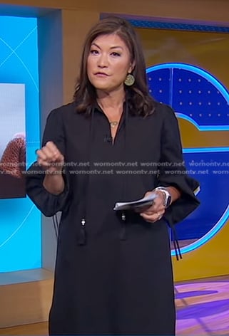 Juju's black tassel dress on Good Morning America