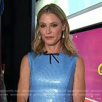 Julie Bowen’s blue sequin mini dress on Today