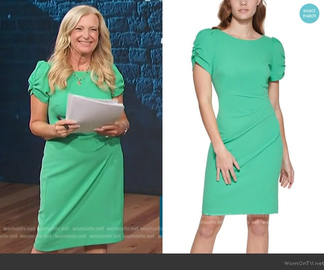 Karl Lagerfeld Sheath Dress worn by Alison Triessl on Access Hollywood