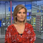 Kate’s red floral wrap top on NBC News Daily