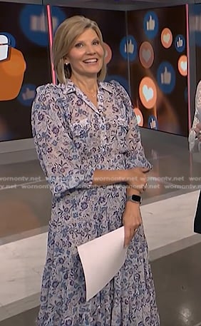 Kate's blue floral dress on NBC News Daily