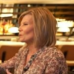 Kate Snow’s floral sheer blouse on NBC News Daily