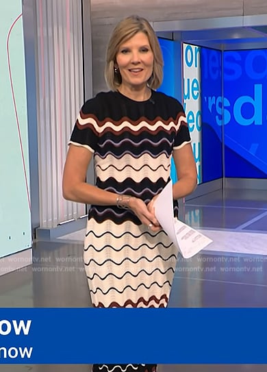 Kate’s wavey knit sheath dress on NBC News Daily