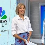 Kate’s blue floral skirt on NBC News Daily