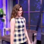 Kathryn Hahn’s gingham check top on The View