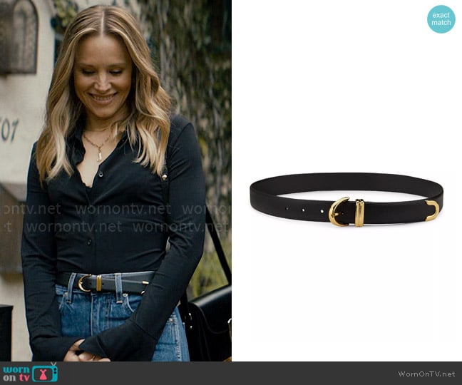 Khaite The Bambi Leather Belt worn by Joanne (Kristen Bell) on Nobody Wants This