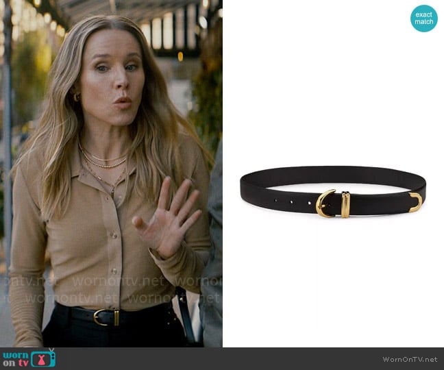 Khaite The Bambi Leather Belt worn by Joanne (Kristen Bell) on Nobody Wants This