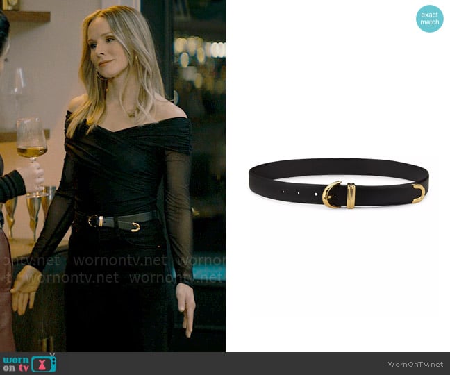 Khaite The Bambi Leather Belt worn by Joanne (Kristen Bell) on Nobody Wants This