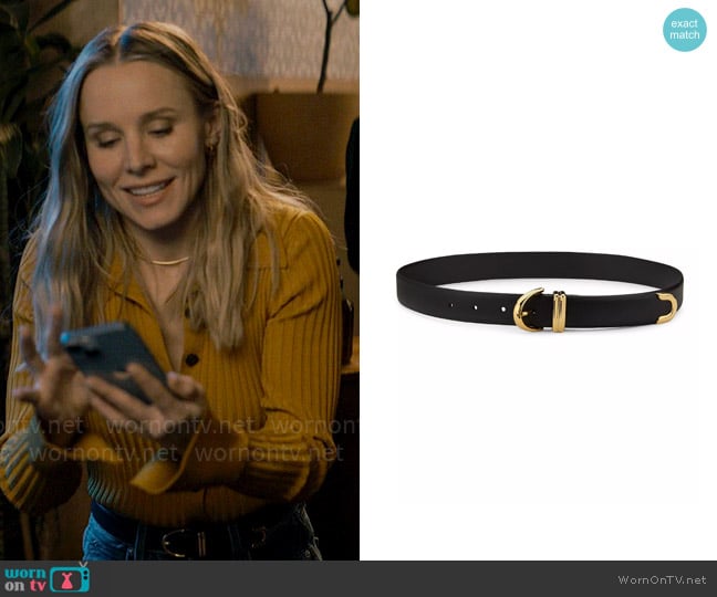 Khaite The Bambi Leather Belt worn by Joanne (Kristen Bell) on Nobody Wants This