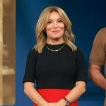 Kit’s colorblock mini dress on Access Hollywood