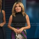 Kit’s printed skirt on Access Hollywood