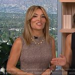 Kit’s belted sleeveless mini dress on Access Hollywood