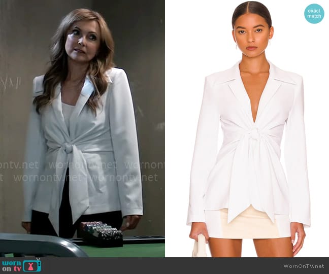 L'Academie The Tilly Blazer worn by Holly Sutton (Emma Samms) on General Hospital