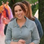 Lacey Chabert’s denim shirtdress on Celebrations with Lacey Chabert