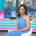 Lacey Chabert’s blue halter neck dress on Today