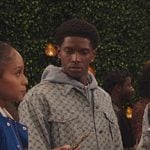 Lando’s printed denim jacket on All American Homecoming