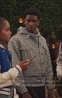 Lando's printed denim jacket on All American Homecoming