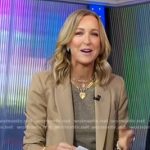 Lara’s beige blazer and shorts on Good Morning America