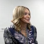 Lara's floral v-neck blouse on Good Morning America