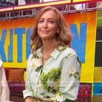 Lara’s green floral print shirtdress on Good Morning America