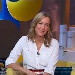 Lara’s white belted shirtdress on Good Morning America