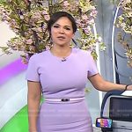 Laura’s lilac short sleeve sheath dress on Today