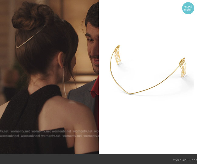 Lelet New York Vera Vee Halo worn by Emily Cooper (Lily Collins) on Emily in Paris