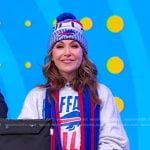 Lori’s Buffalo Bills print sweatshirt on Good Morning America