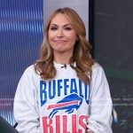 Lori’s Buffalo Bills print sweatshirt on Good Morning America