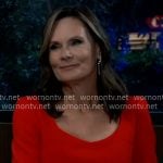 Lucy’s red belted dress on General Hospital