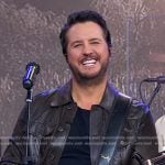 Luke Bryan’s brown leather jacket on Good Morning America