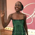 Lupita Nyong’o’s green ribbed dress on Sherri