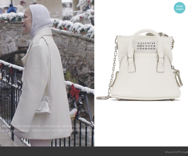 Maison Margiela White Baby 5AC Classique Bag worn by Camille (Camille Razat) on Emily in Paris