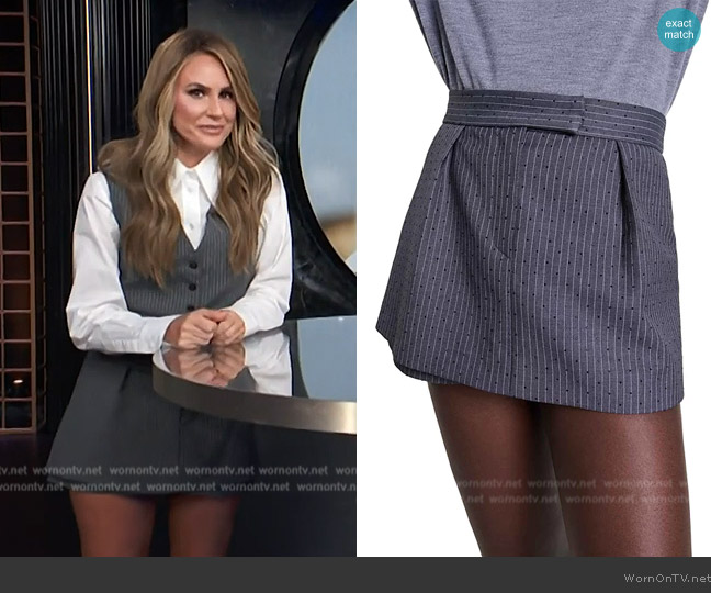 Maje Rhinestone layered skort worn by Keltie Knight on E! News