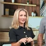 Maria Provenzano’s black gold button dress on Access Hollywood