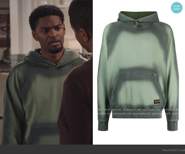 Market Margins tie-dye hoodie worn by JR (Sylvester Powell) on All American Homecoming