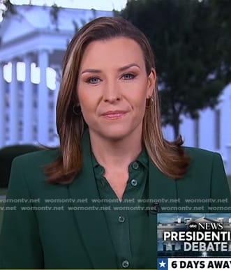 Mary's green blazer on Good Morning America