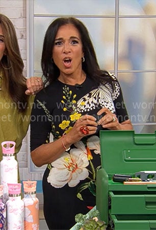 Michelle Miller's butterfly dress on CBS Mornings