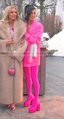 Meili's pink pantaleggings on The Real Housewives of Salt Lake City