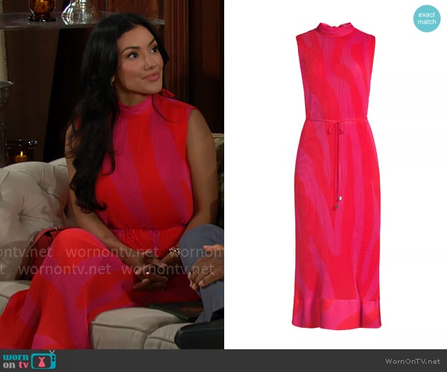 Milly Melina Dress worn by Audra Charles (Zuleyka Silver) on The Young and the Restless