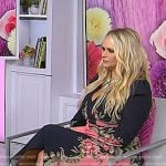 Miranda Lambert’s navy and pink floral dress on Today