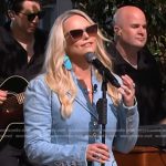 Miranda Lambert’s denim blazer on The Kelly Clarkson Show