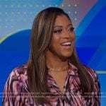 Morgan’s printed wrap shirtdres on Good Morning America