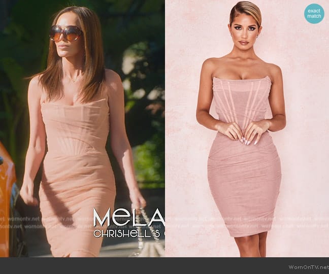 House of CB Leila Dress worn by Melanie on Selling Sunset