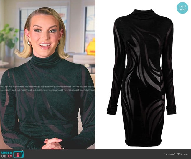 Mugler Sheer Chenille Minidress worn by Whitney Rose on The Real Housewives of Salt Lake City