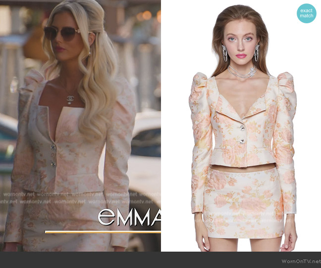 Nana Jacqueline Morgan Suit Set worn by Emma Hernan on Selling Sunset